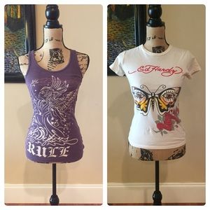 Ed Hardy tee & tank bundle